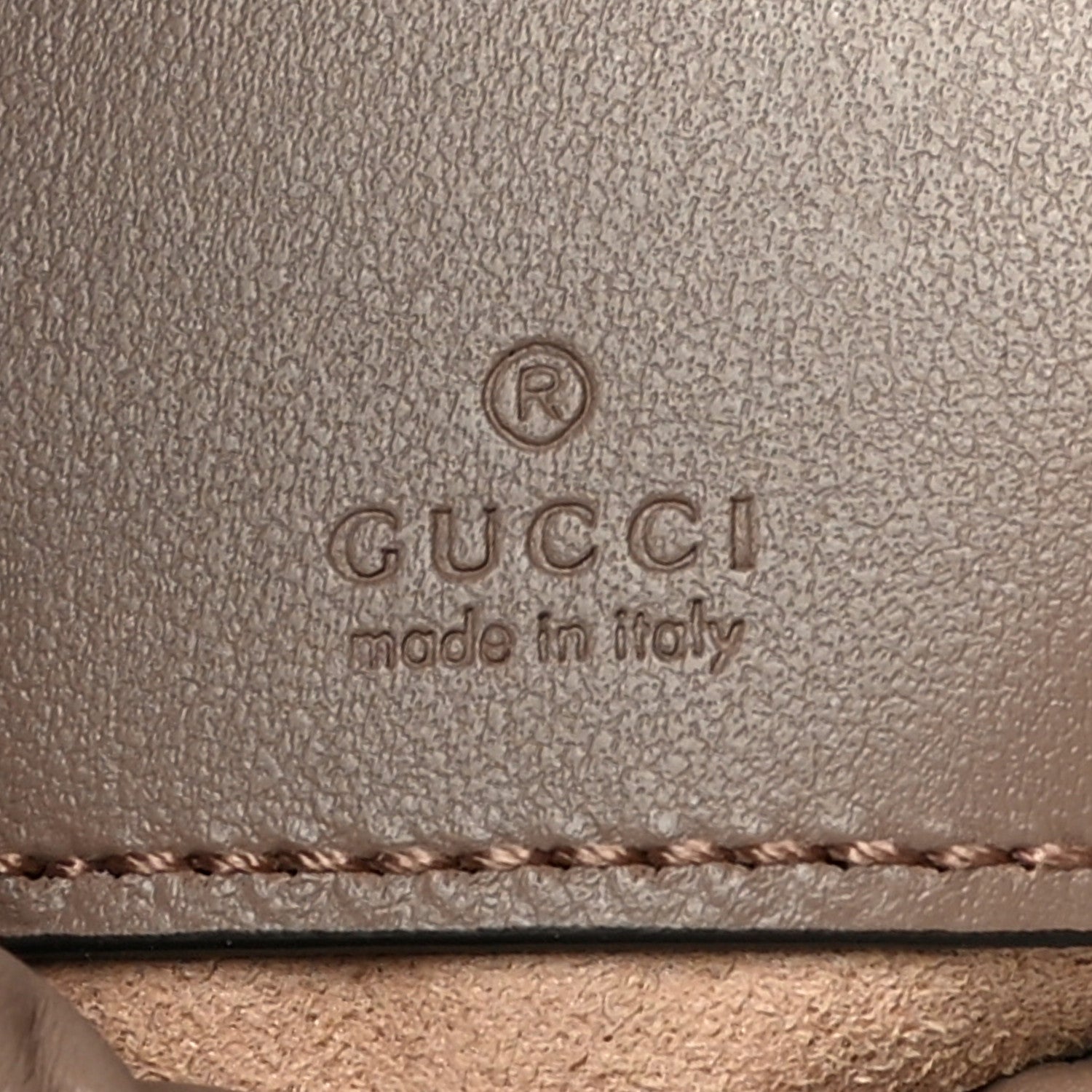 Gucci Calfskin Matelasse Mini GG Marmont 2.0 Bucket Bag Porcelain Rose 6 of 9