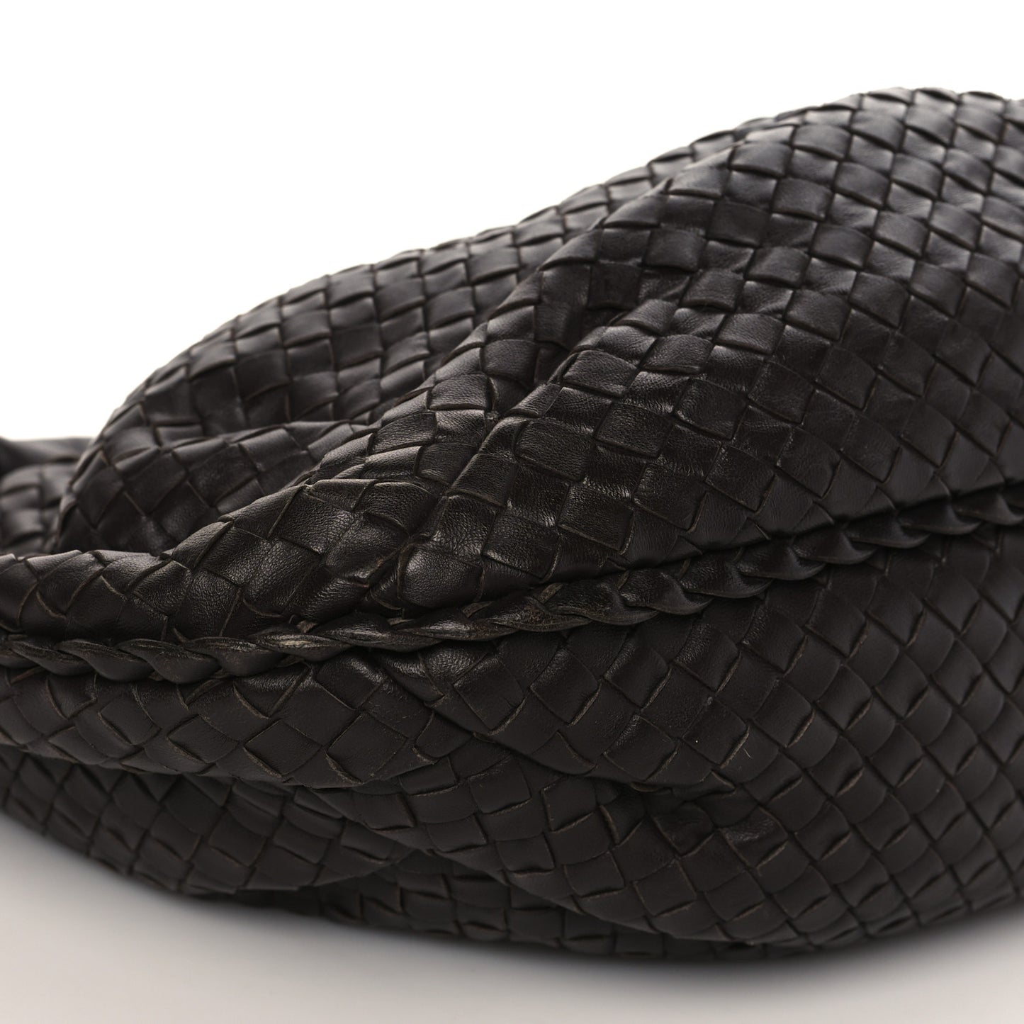 Nappa Intrecciato Medium Veneta Hobo Ebano