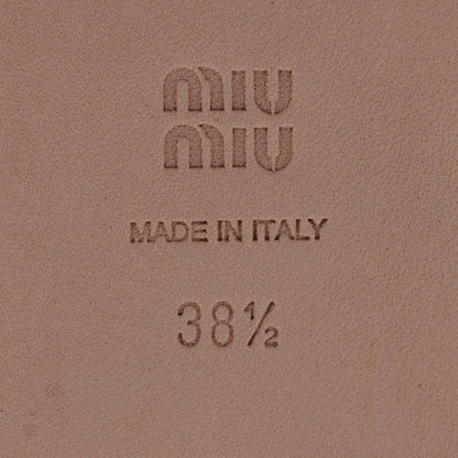 Miu Miu Raso Ballerina Mules 38.5 Orchidea 7 of 9