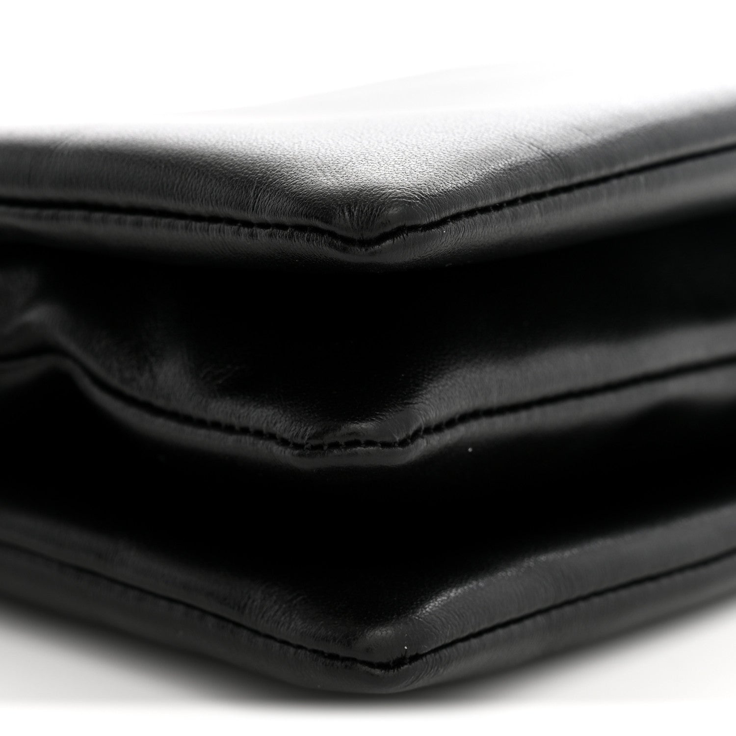 Celine Smooth Lambskin Trio Flap Crossbody Bag Black 8 of 9