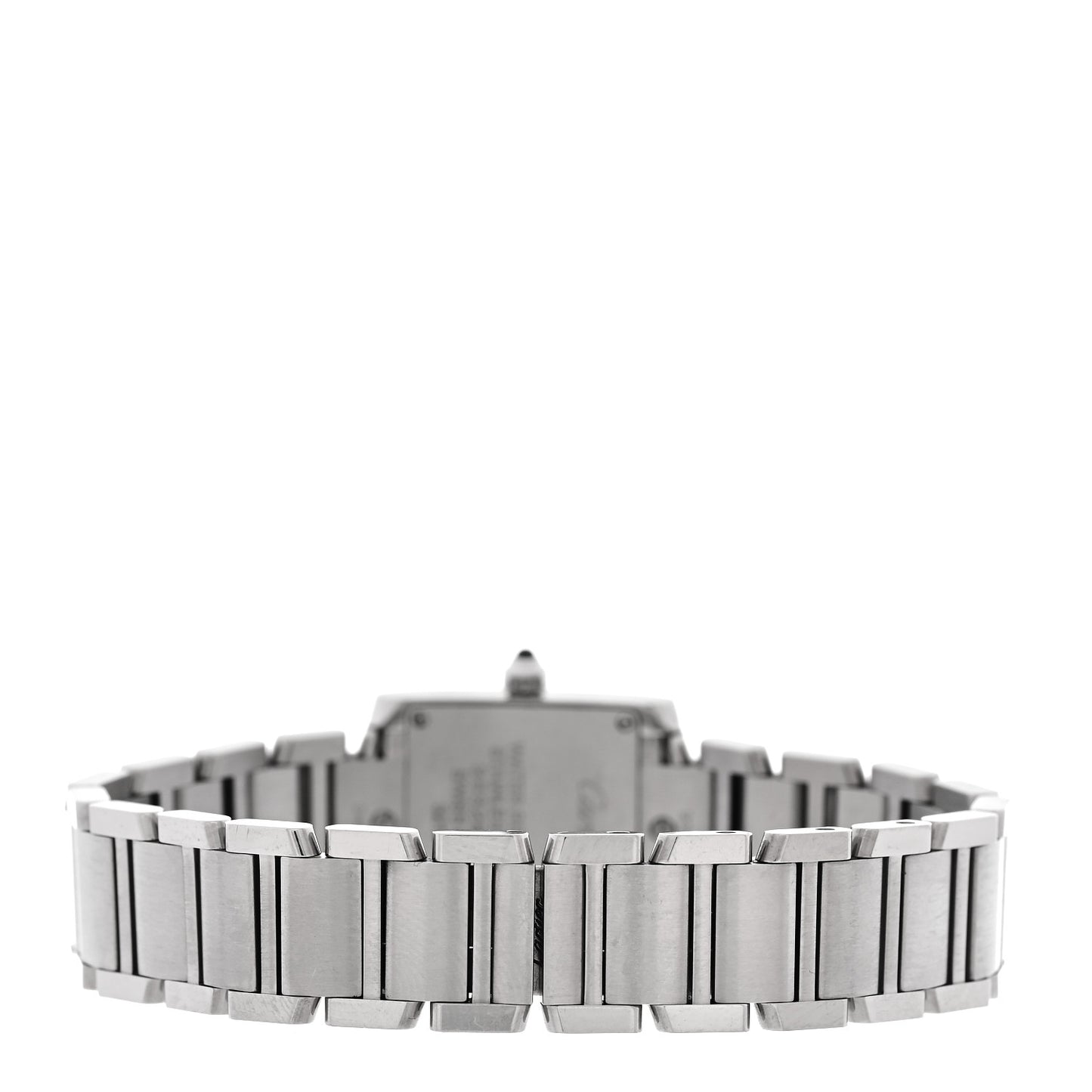 Stainless Steel Diamond Bezel 20mm Tank Francaise Quartz Watch