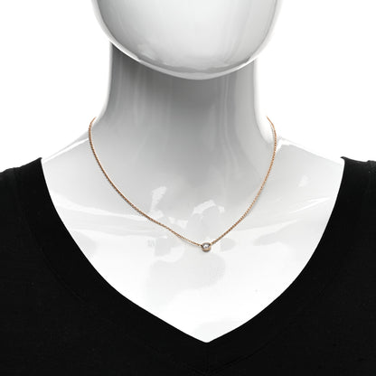 Roberto Coin 18K Rose Gold Diamond .40ct Diamonds by the Inch Pendant Necklace 2 of 4