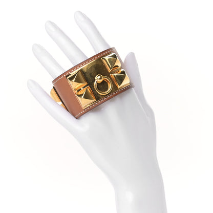 Hermes Barenia Collier de Chien CDC Bracelet S Fauve 2 of 8