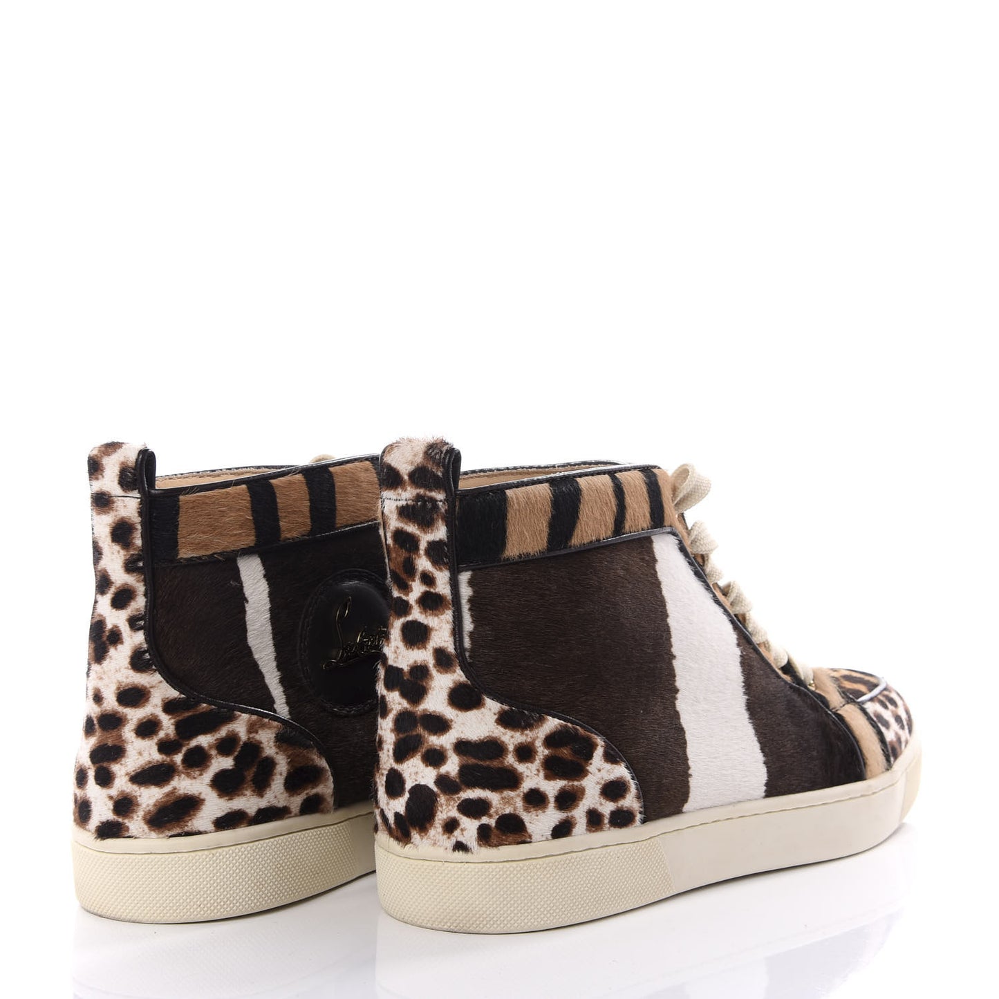 Calf Hair Animal Print Rantus Orlato Flat Sneakers 38 Multicolor