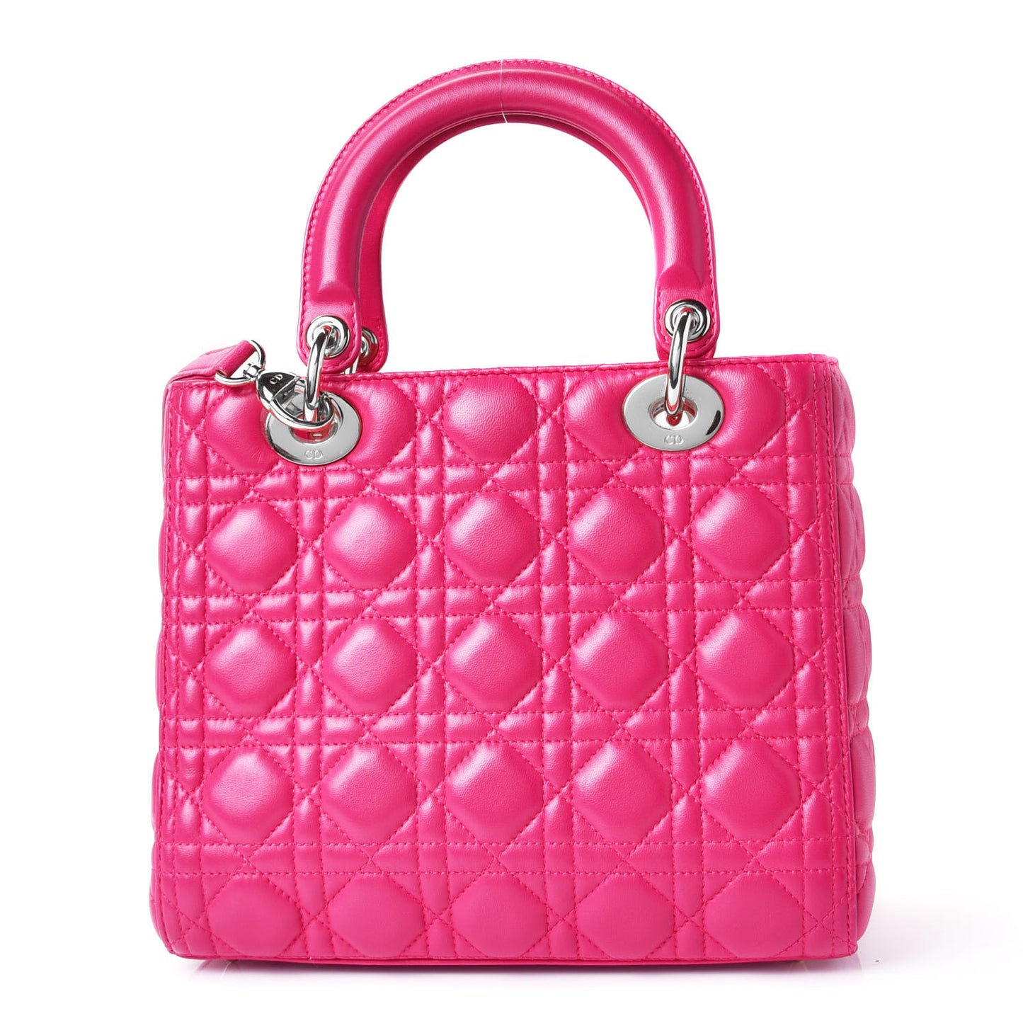 Lambskin Cannage Medium Lady Dior Pink