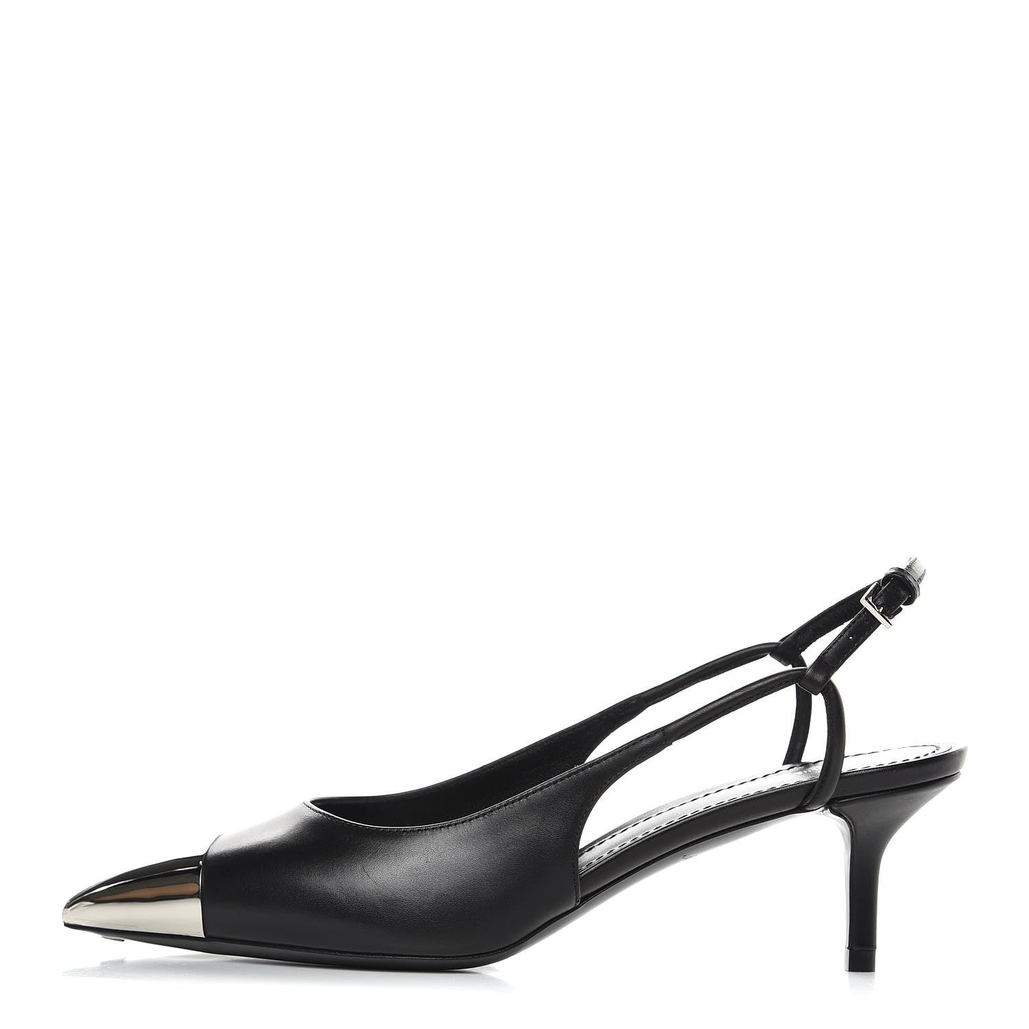Louis Vuitton Calfskin Urban Twist Slingback Pumps 36 Black 1 of 9