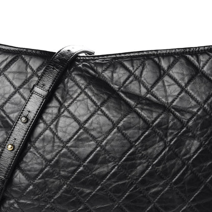 Chanel Aged Calfskin Quilted Maxi Gabrielle Hobo Black 9 of 16
