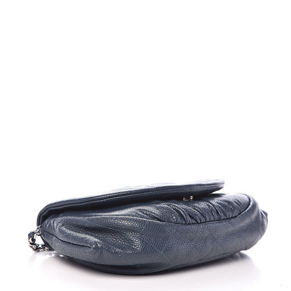 Chanel Caviar Half Moon Wallet On Chain WOC Blue 4 of 13
