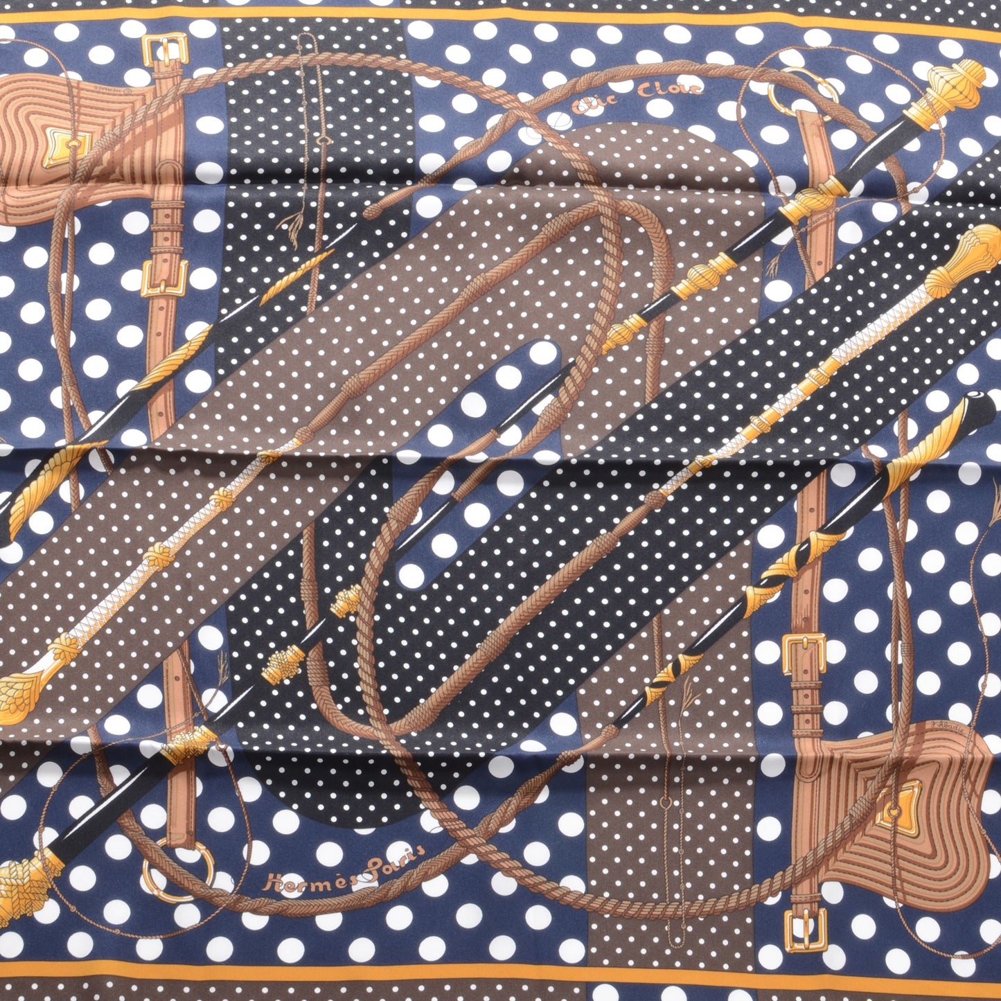 Silk Clic Clac A Pois Scarf 70