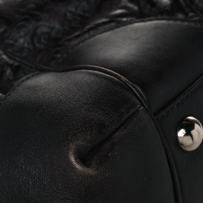 Gucci Horsebit Embossed Full Moon Tote Black 10 of 18