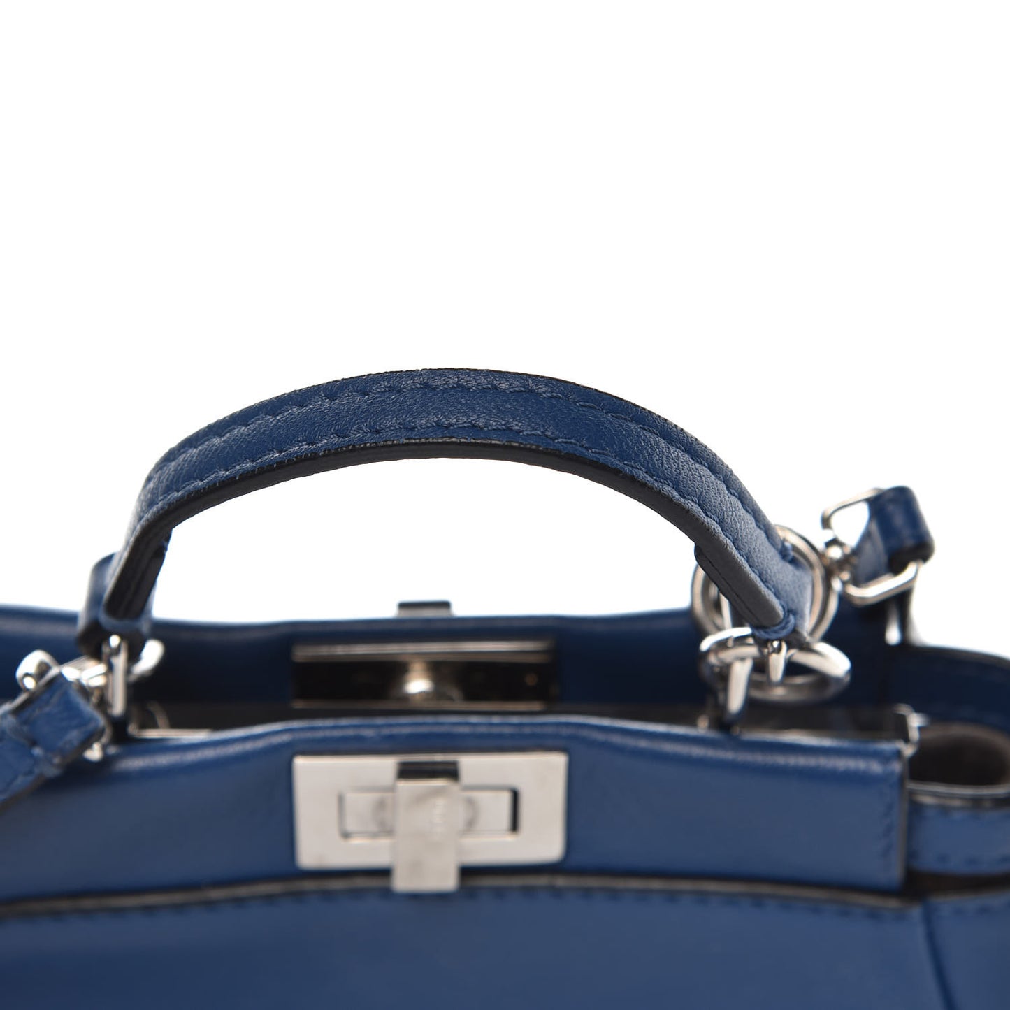 Shiny Nappa Micro Peekaboo Iconic Satchel Iris