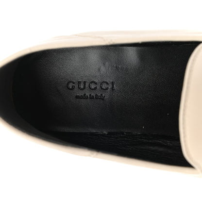 Gucci Lambskin Womens Brixton Horsebit Loafers 39 Mystic White 7 of 10