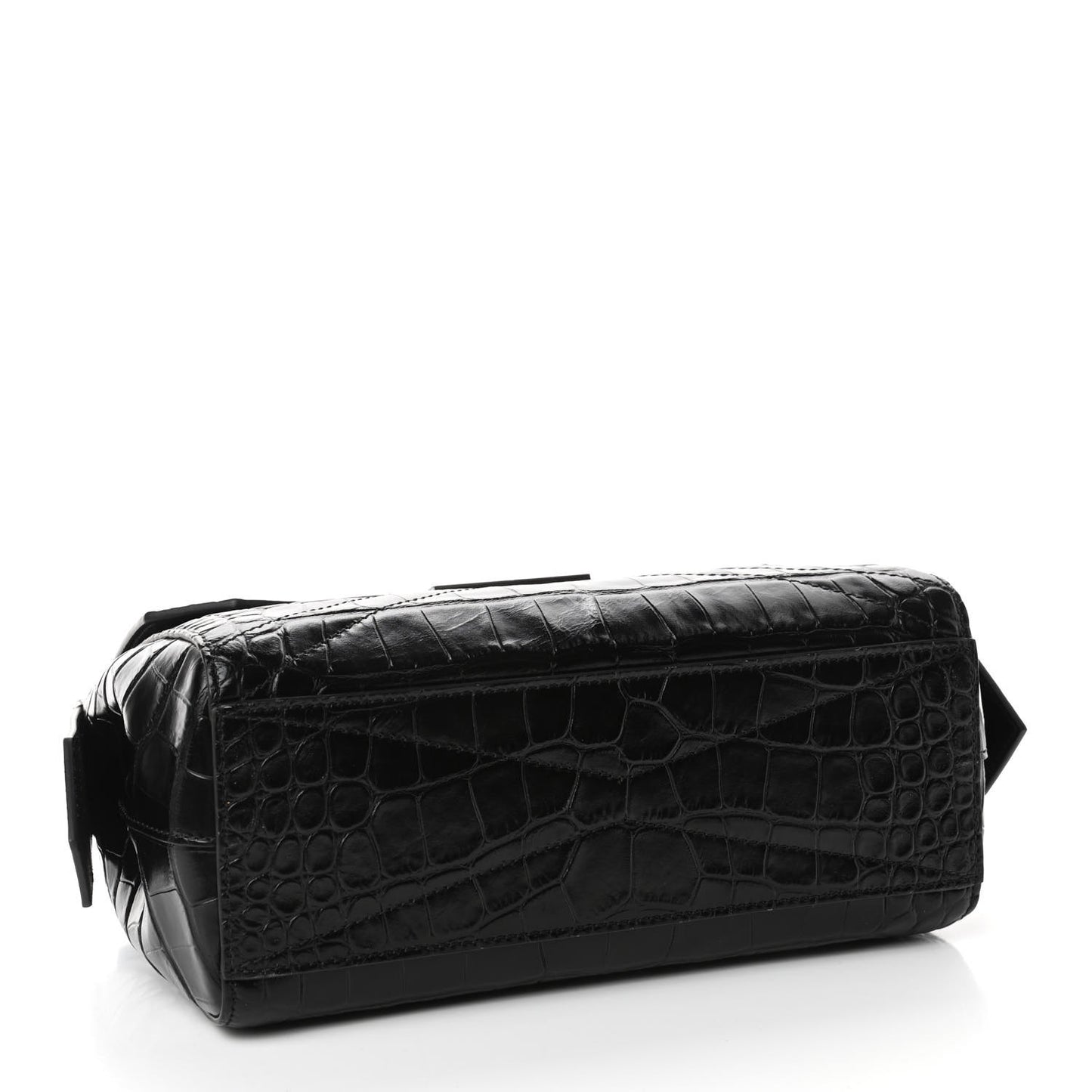 Croc Embossed Small ID Flap Black