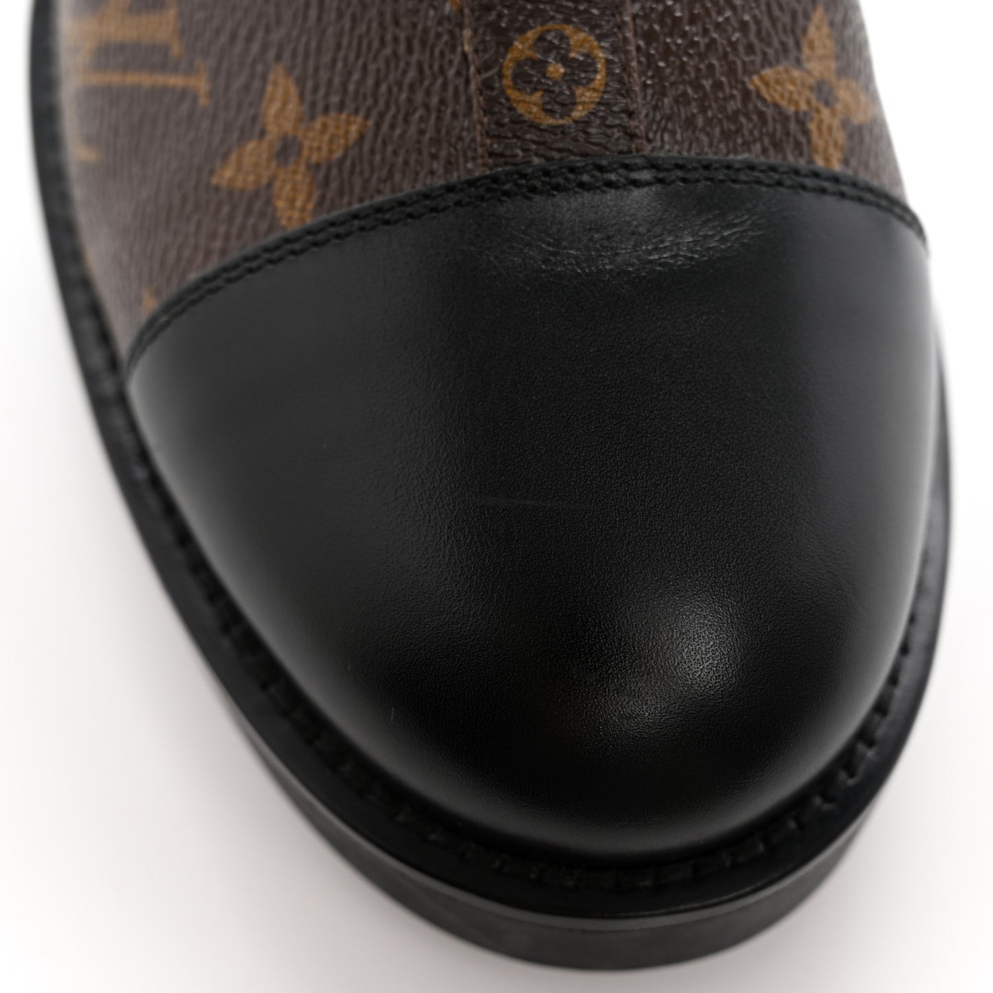 Calfskin Monogram Wonderland Flat Ranger Boots 40 Black
