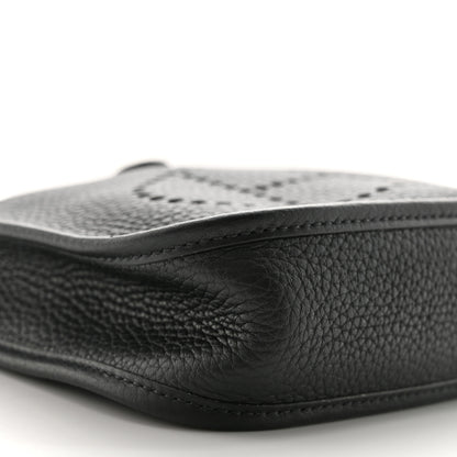 Hermes Taurillon Clemence Evelyne TPM Black 9 of 10
