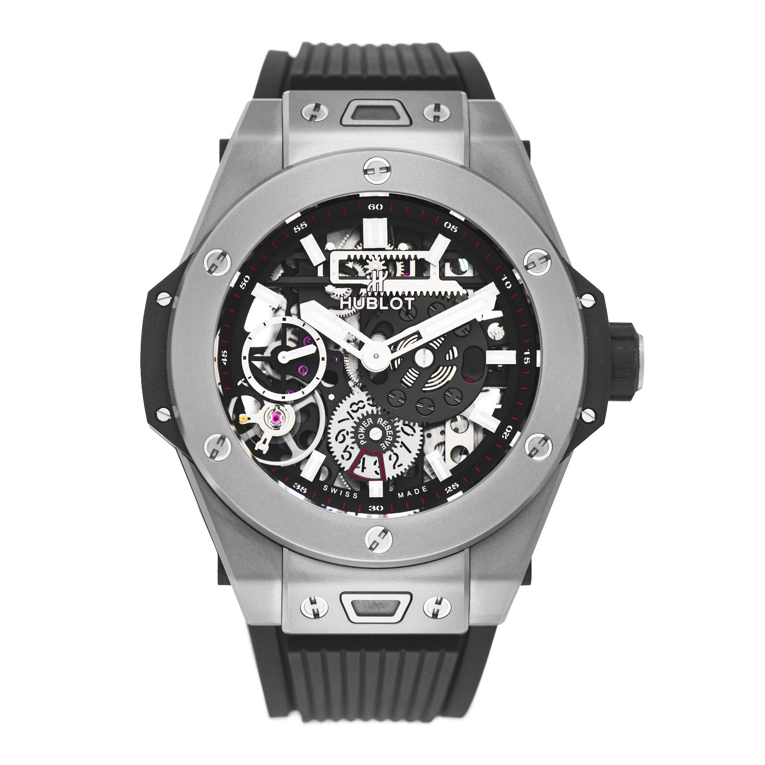 Hublot Titanium Rubber 45mm Big Bang Meca-10 Black Magic Manual Winding Watch Black 414.NI.1123.RX 1 of 5
