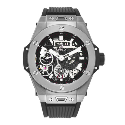 Hublot Titanium Rubber 45mm Big Bang Meca-10 Black Magic Manual Winding Watch Black 414.NI.1123.RX 1 of 5