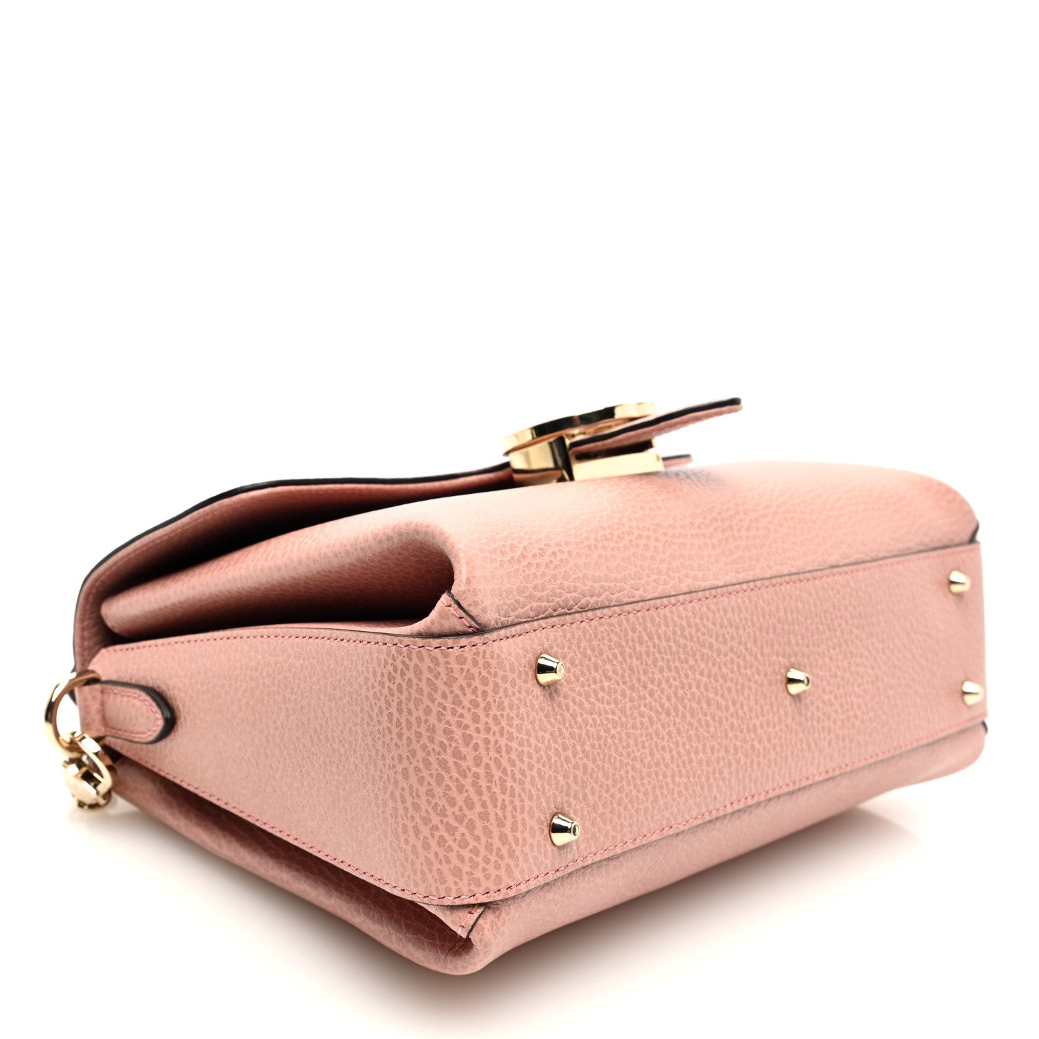 Gucci Dollar Calfskin Interlocking G Top Handle Shoulder Bag Soft Pink 4 of 10