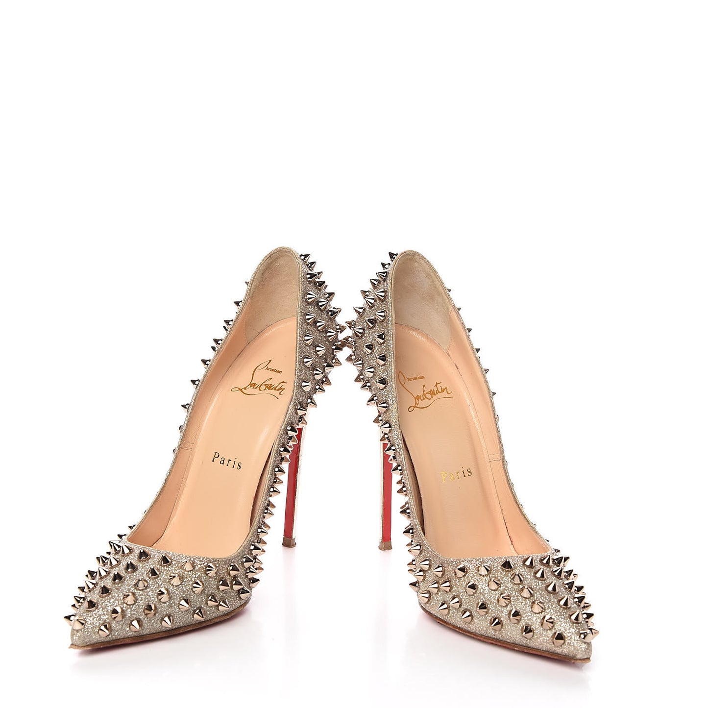 Glitter Mini Specchio Follies Spikes 120 Pumps 37 Ivory Colombe