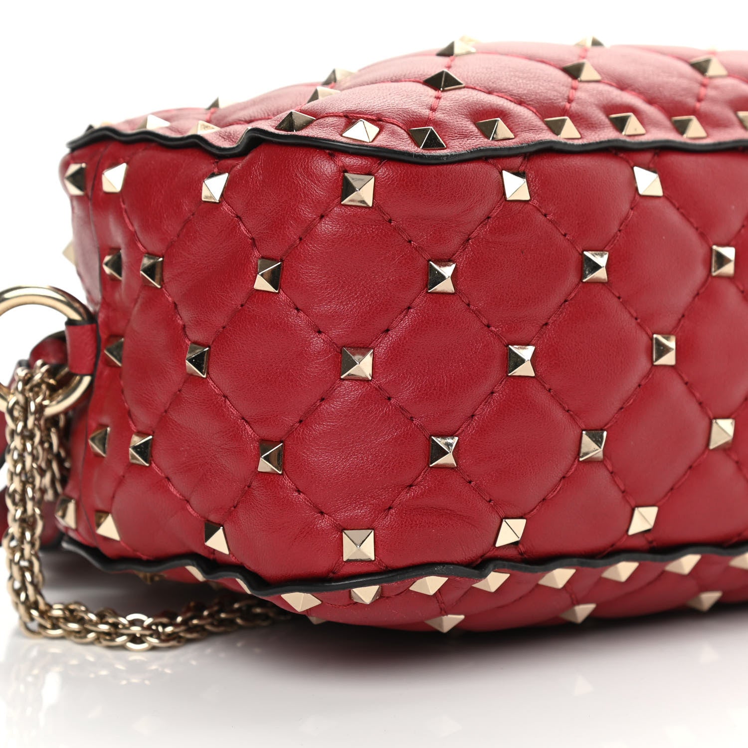 Valentino Garavani Nappa Rockstud Spike Camera Bag Rosso Valentino 8 of 10