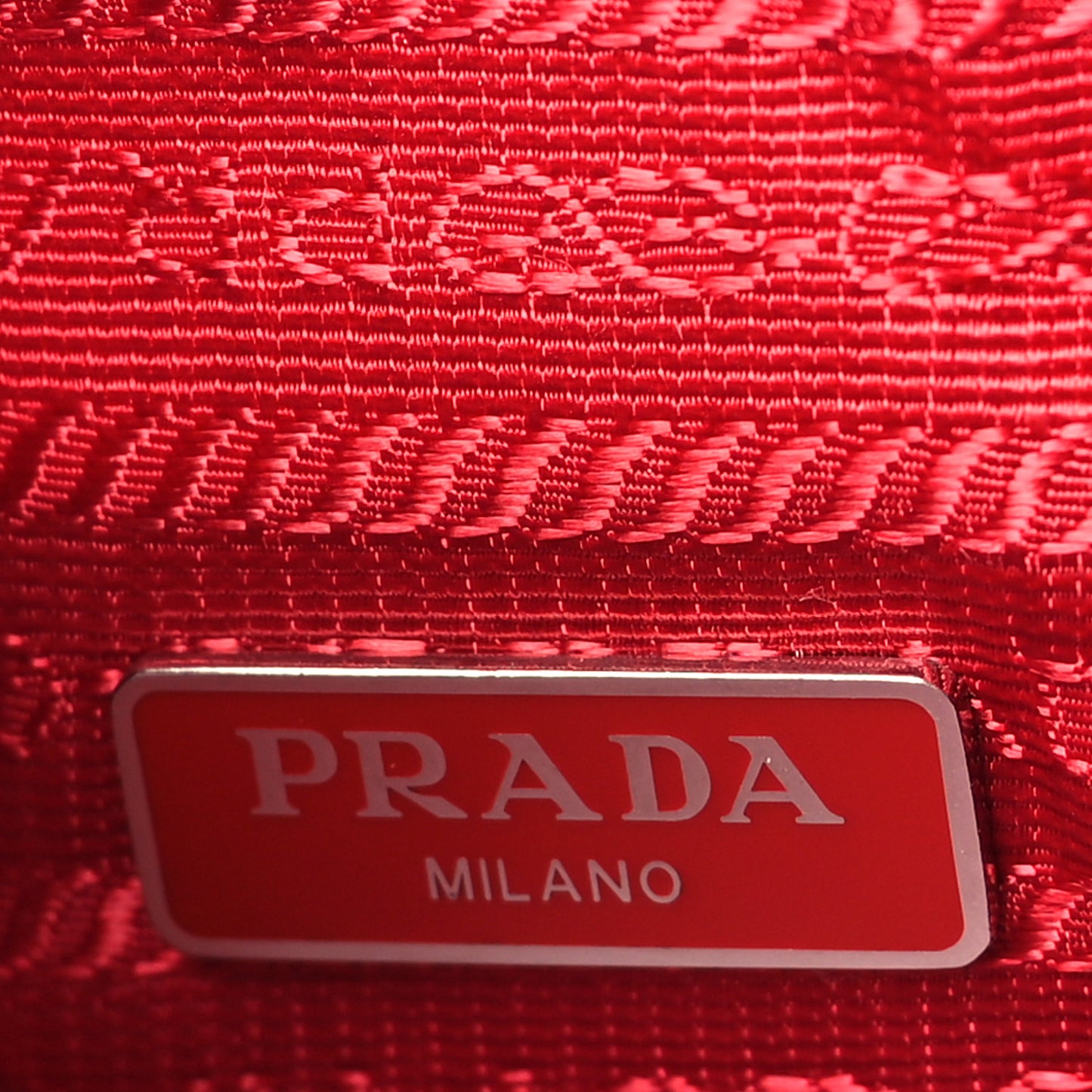 Tessuto Nylon Mini Re-Edition 2000 Bag Rosso