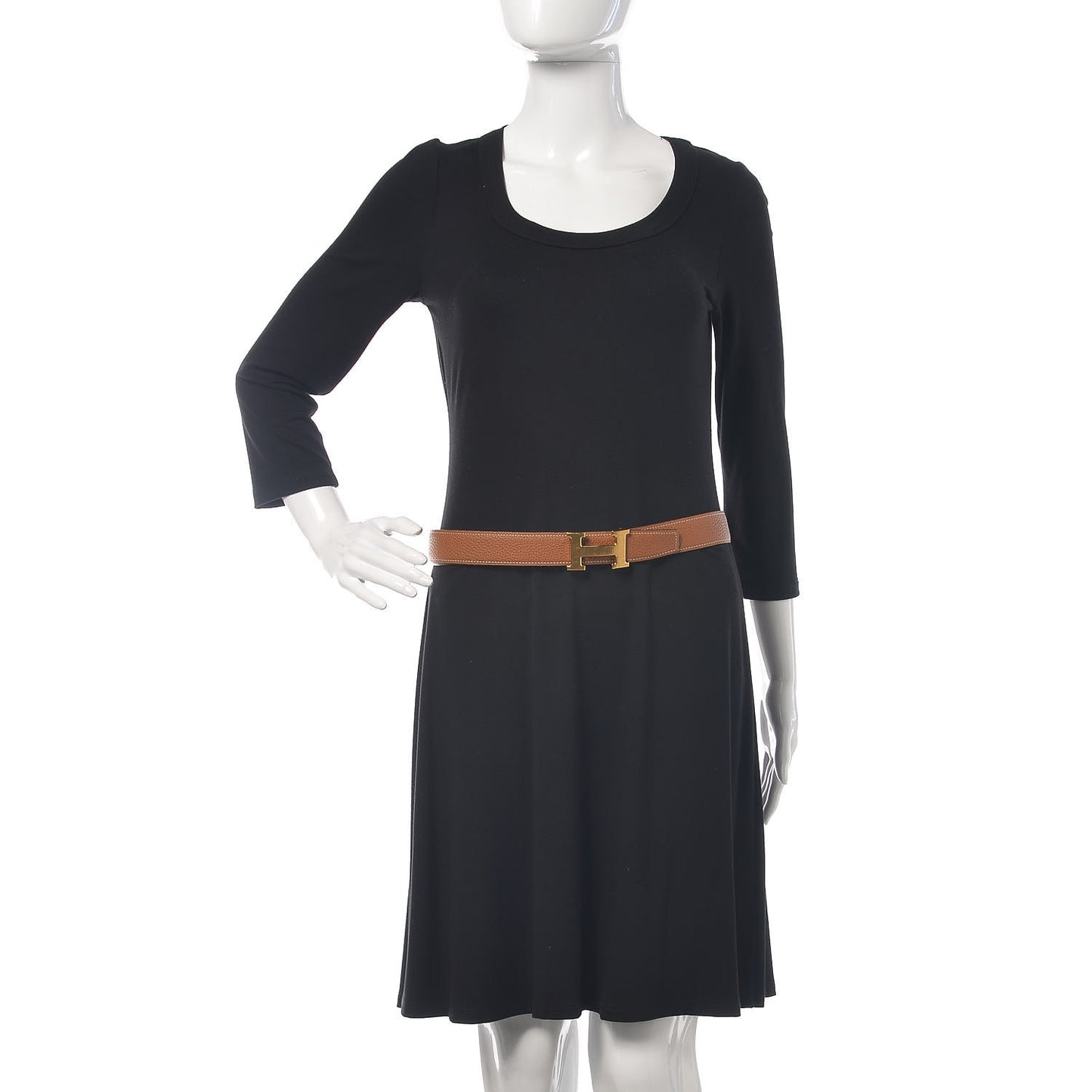 Box Togo Martelee H Belt 32mm Belt 90 Black Gold