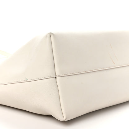 Tom Ford Calfskin Perforated Logo Tote White 9 of 11