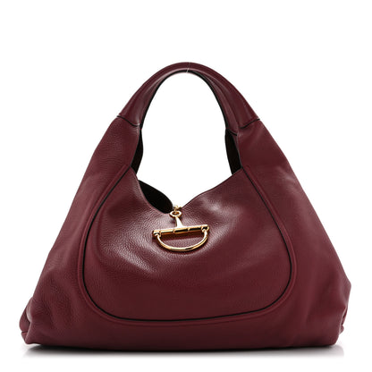 Gucci Grained Calfskin Softbit Maxi Shoulder Bag Rosso Ancora Red 1 of 13