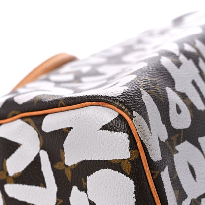Louis Vuitton Monogram Graffiti Speedy 30 Silver 10 of 17