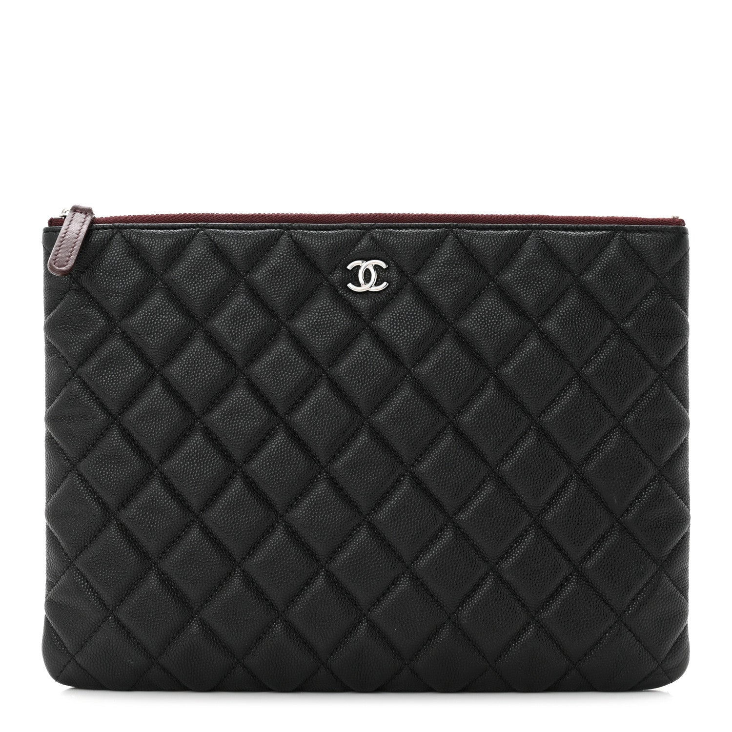 Chanel Caviar Quilted Medium Cosmetic Case Black 1 of 8