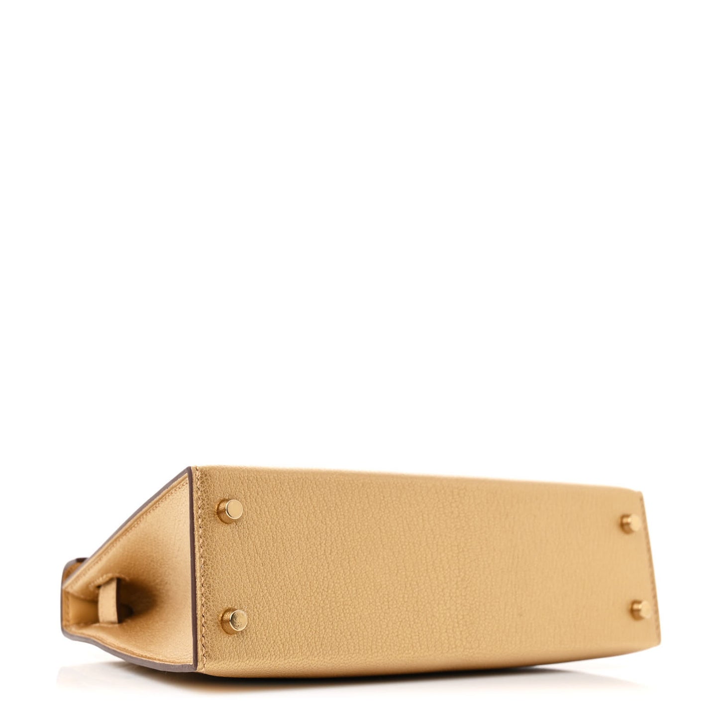 Metallic Chevre Chamkilight Mini Kelly Sellier 20 Dore
