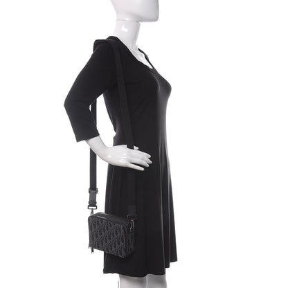 Christian Dior Oblique Pouch Navy Blue 2 of 10