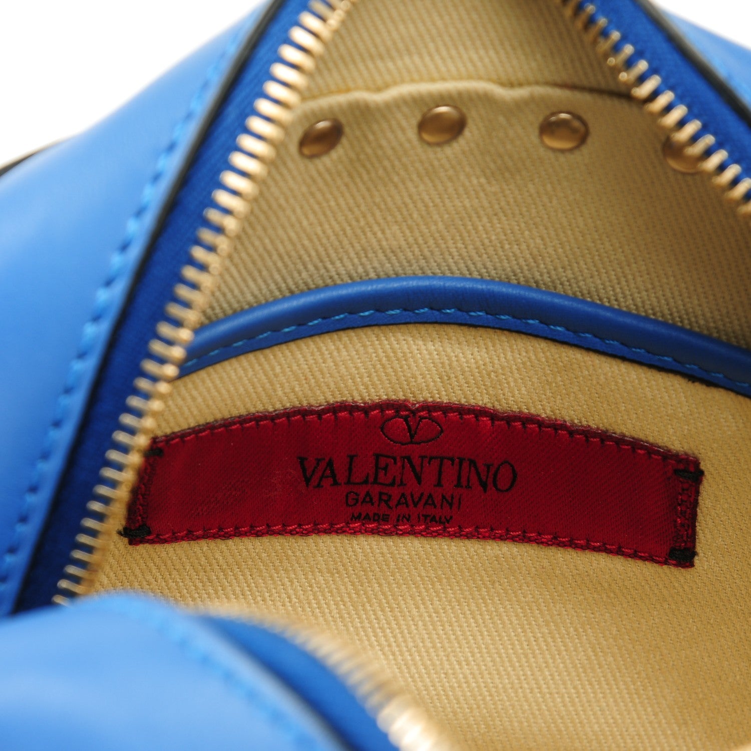 Valentino Garavani Calfskin Rockstud Camera Crossbody Bag Light Sapphire 6 of 6