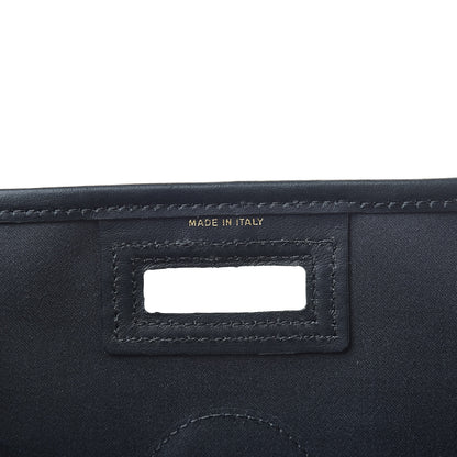 Fendi Glazed Fabric Vitello Century FF 1974 Stamp Patch Medium Peekaboo Defender Cover Mogano Panna Black 7 of 8