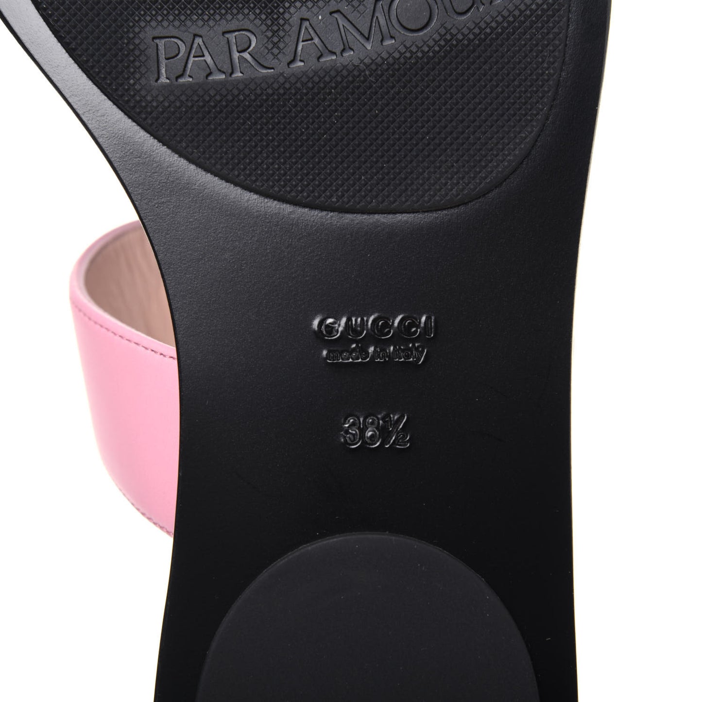 Calfskin GG Marmont Thong Sandals 38.5 Wild Rose