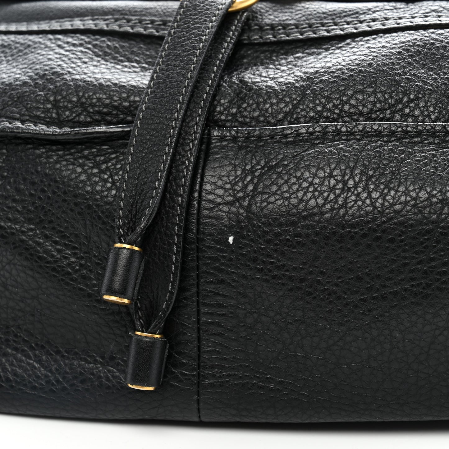 Calfskin Large Marcie Satchel Black Black
