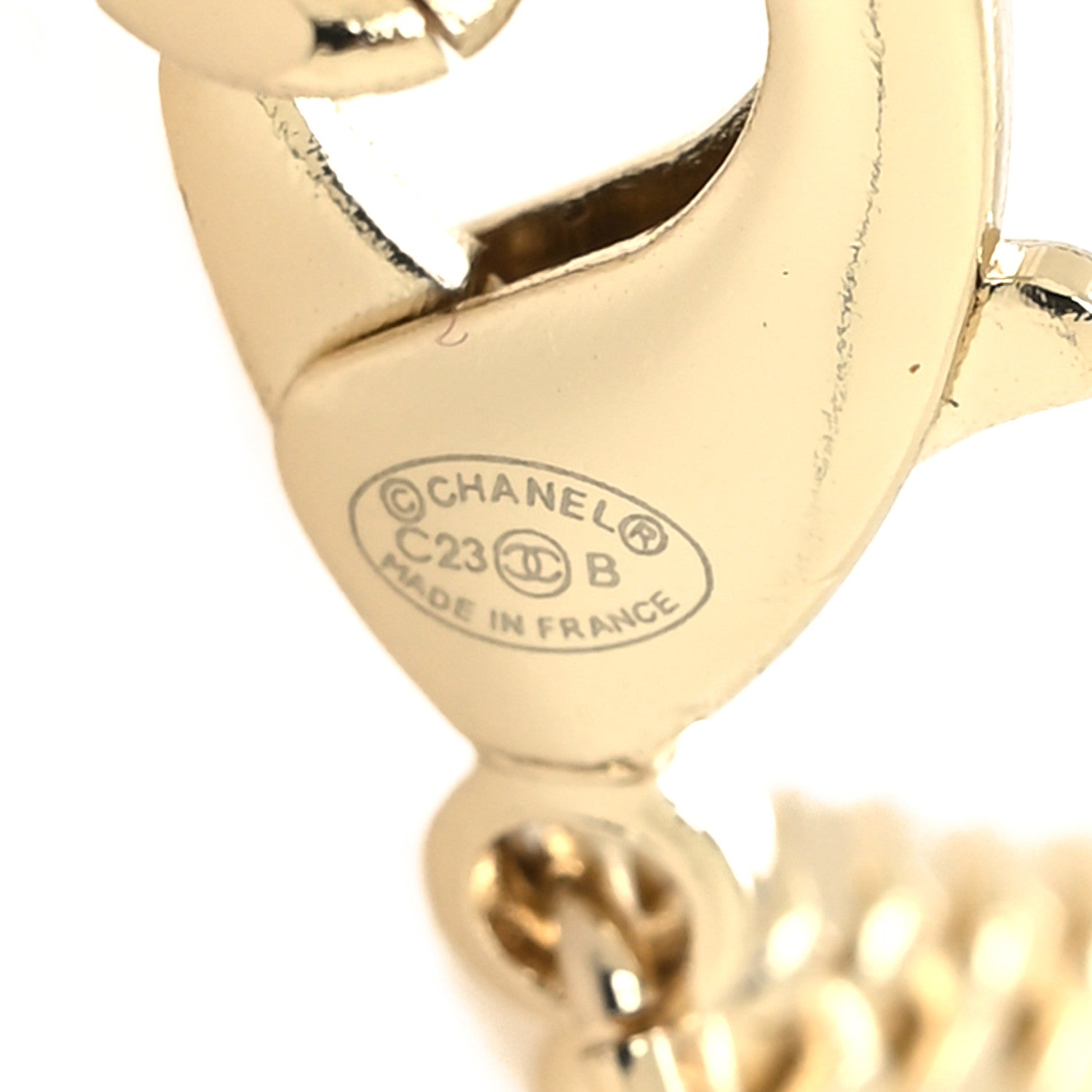 Chanel Metal Crystal CC Heart Logo Chain Belt Gold 4 of 4