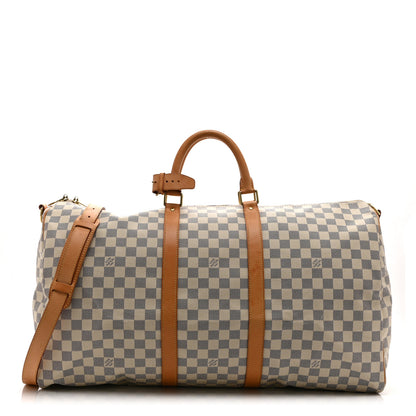 Louis Vuitton Damier Azur Keepall Bandouliere 55 1 of 9