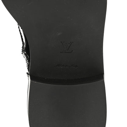 Louis Vuitton Glazed Calfskin Midtown Ankle Boots 36 Black 6 of 8