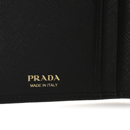 Prada Saffiano Metal Large Wallet Black 6 of 6