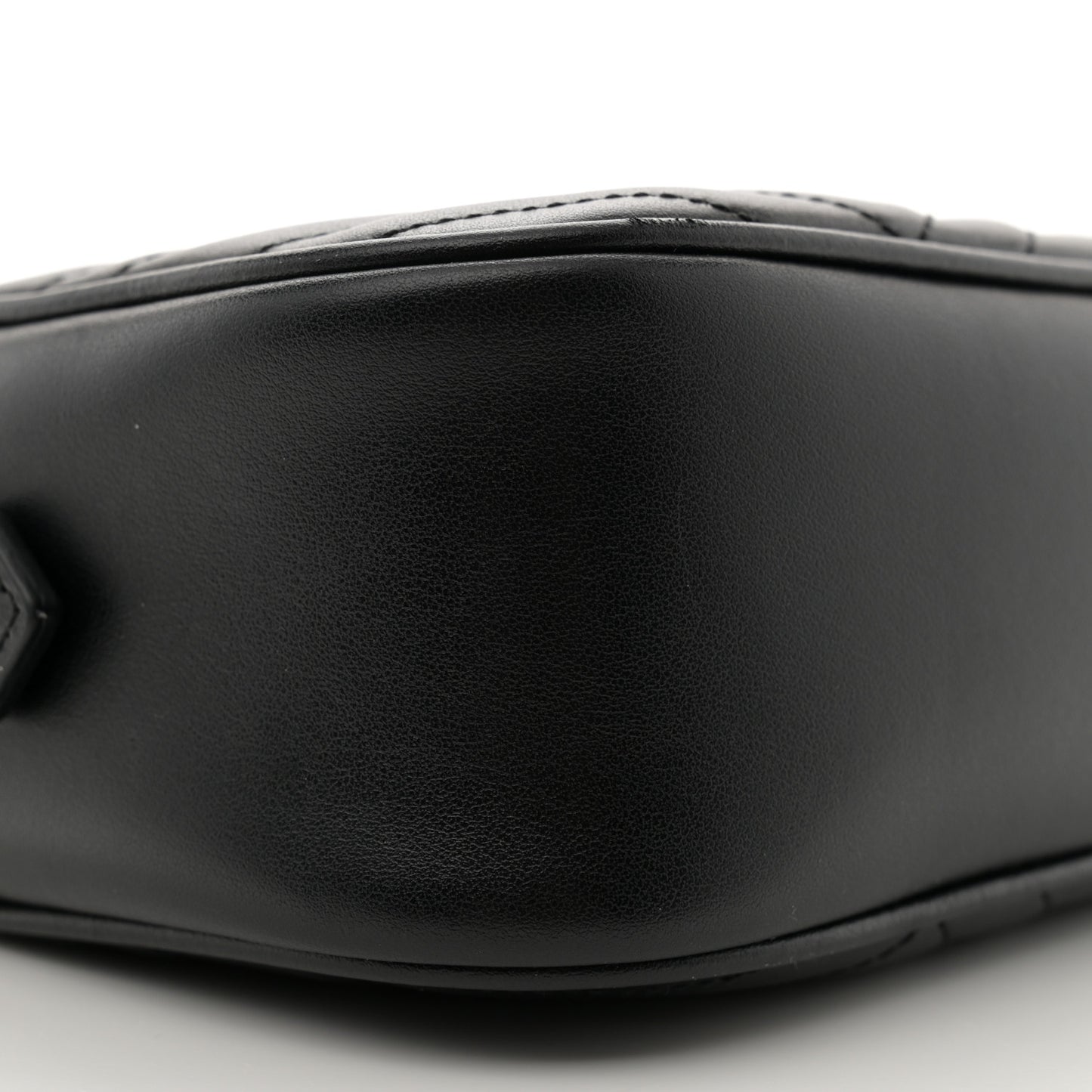 Calfskin Matelasse Small GG Marmont Chain Shoulder Bag Black
