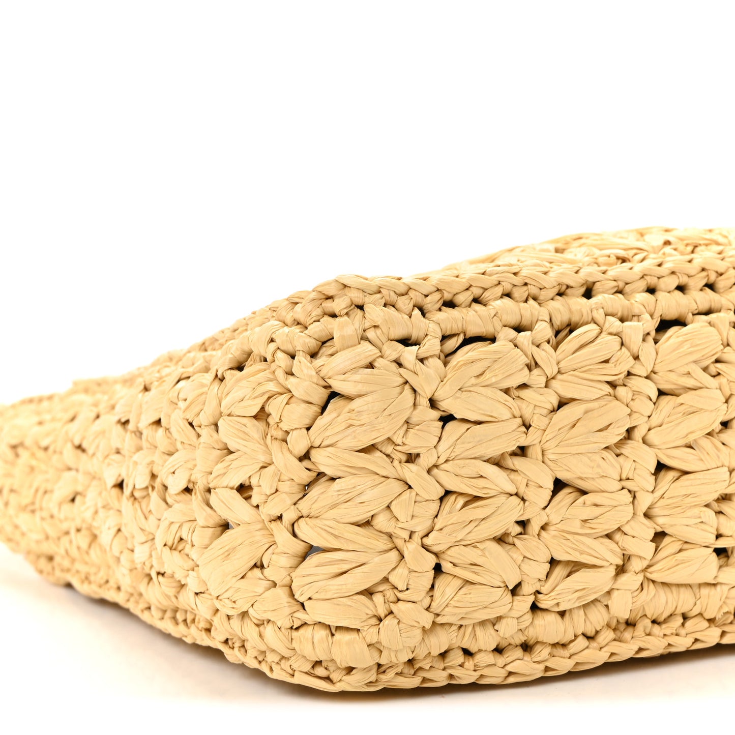 Raffia Crochet 3.5 Shoulder Bag Beige