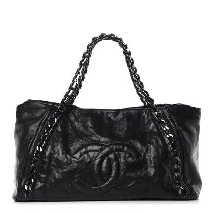 Chanel Glazed Caviar East West Modern Chain Tote Black 1 of 15