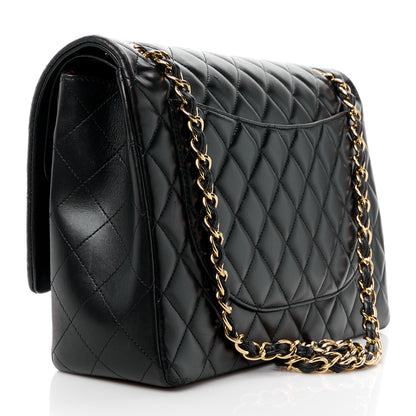 Chanel Lambskin Quilted Maxi Double Flap Black 3 of 11