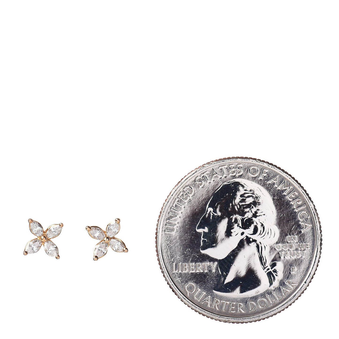 18K Rose Gold Diamond .19ct Mini Victoria Earrings