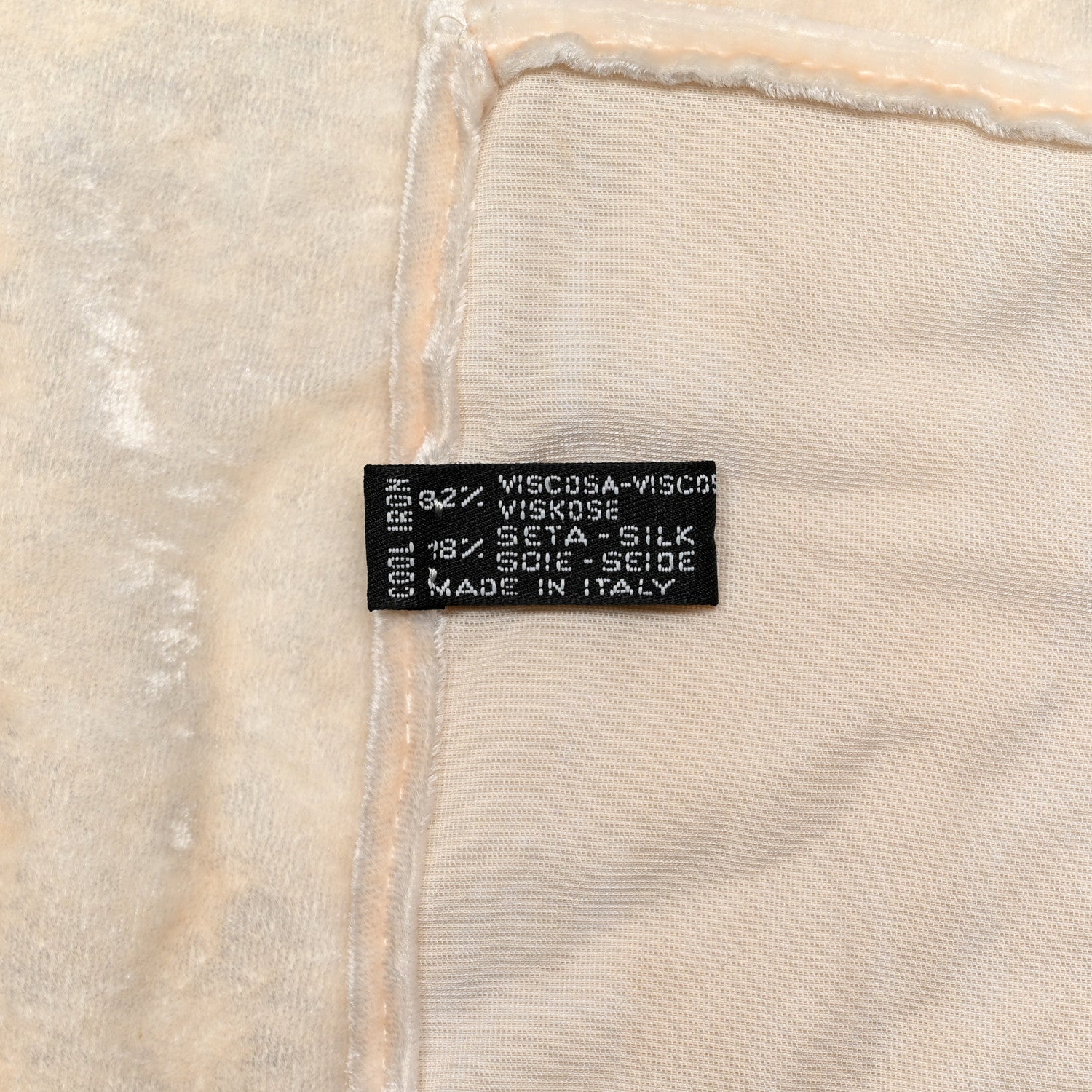 Chanel Velvet CC Scarf White Black 3 of 3
