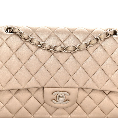 Chanel Metallic Lambskin Quilted Medium Double Flap Gold 8 of 12