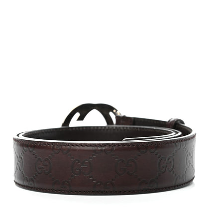 Gucci Guccissima Interlocking G Belt 95 38 Brown 2 of 5