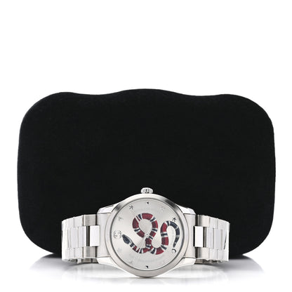 Gucci Stainless Steel 38mm G-Timeless Snake Quartz Watch 5 of 5