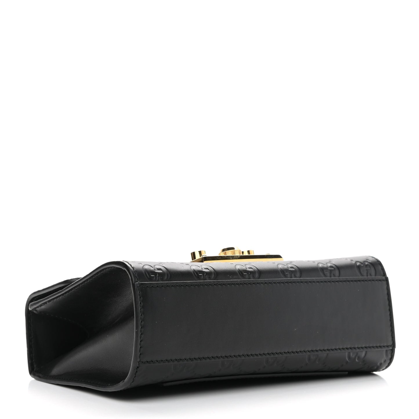 Guccissima Small Padlock Shoulder Bag Black